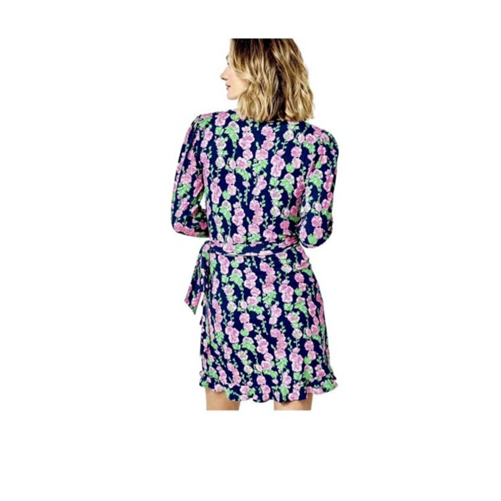 NWT!! Lilly Pulitzer Mirelle Romper Oyster Bay Navy De Vine Wrap Stretch Dress - Picture 2 of 10